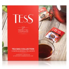 Набор Чай в пакетиках ассорти Tess Коллекция чая, 12 видов, 60 шт
